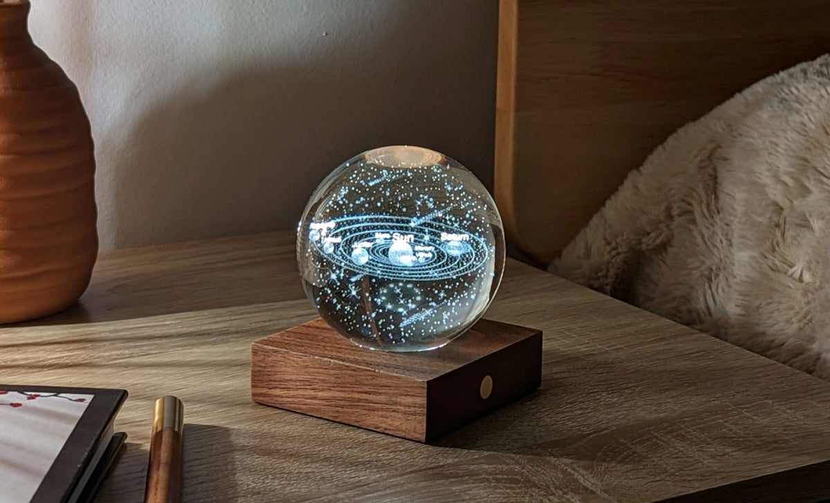 Lampe Amber Crystal Light - Système Solaire