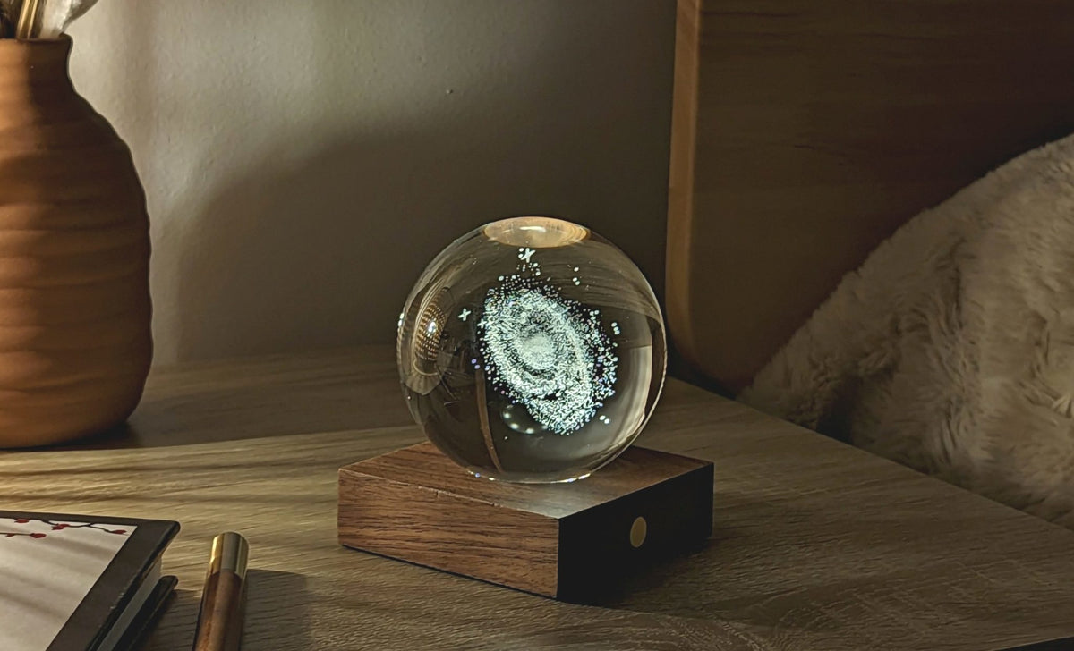 Lampe Amber Crystal Light - Galaxie