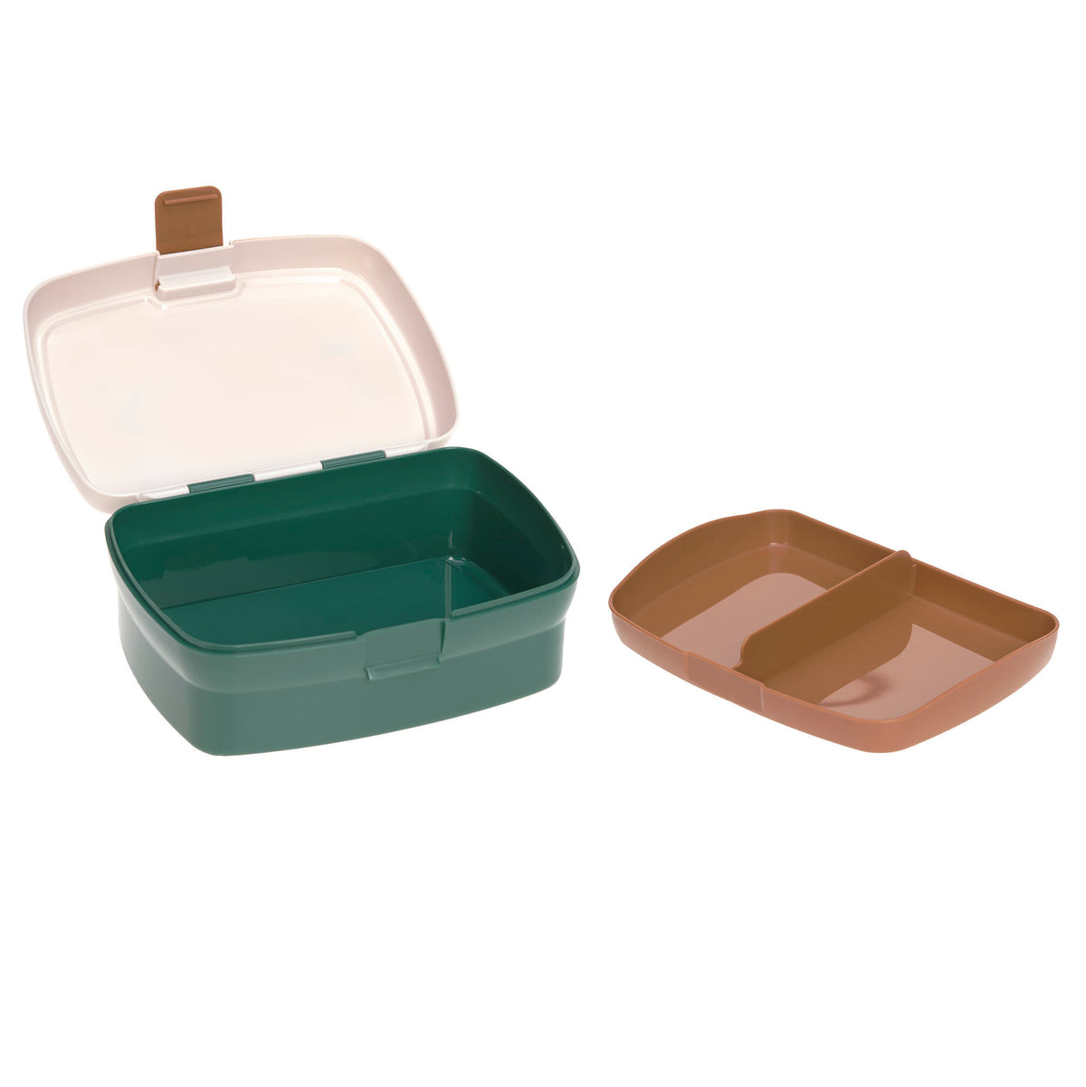 Smile Milky en groene Little Gang lunchbox en waterflessenset 
