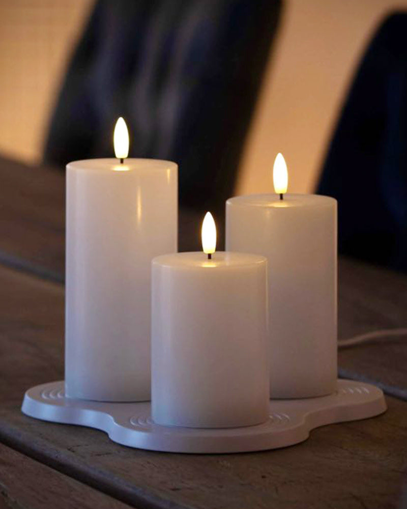 Trio Oplaadbare Kaarsen - Wit Sille 