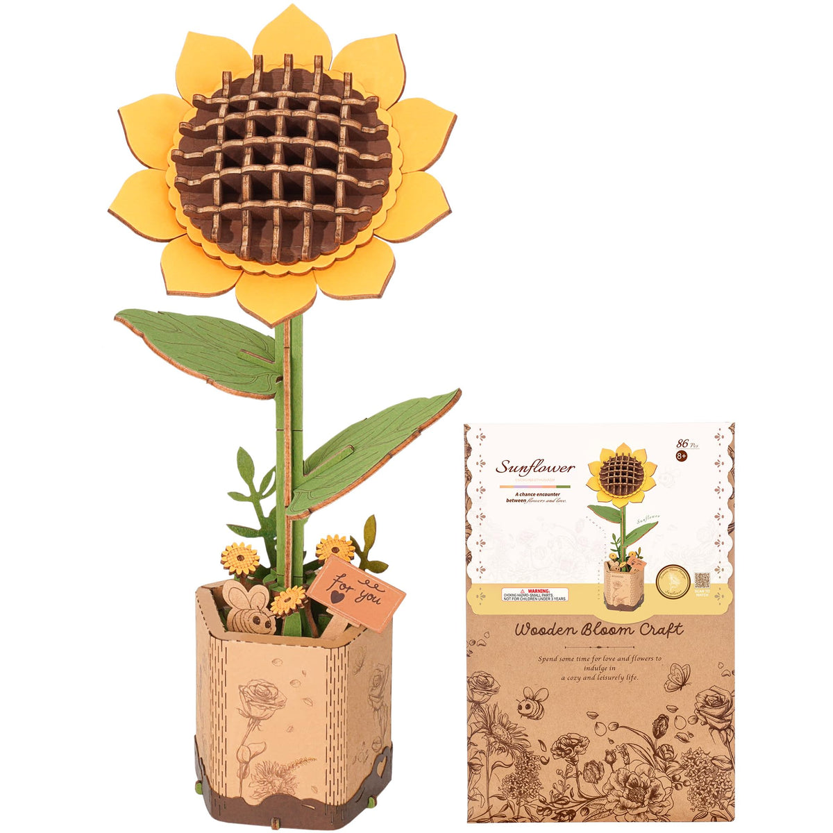 Puzzle 3D Fleurs - Sunflower - âge 8+