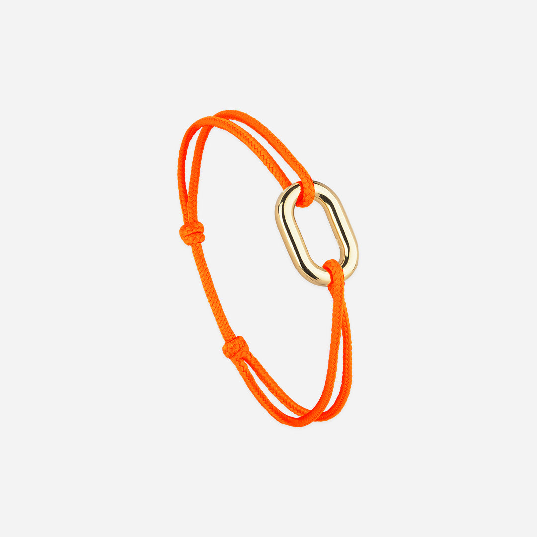 Bracelet Maillon - Amalfi Orange Fluo/Or