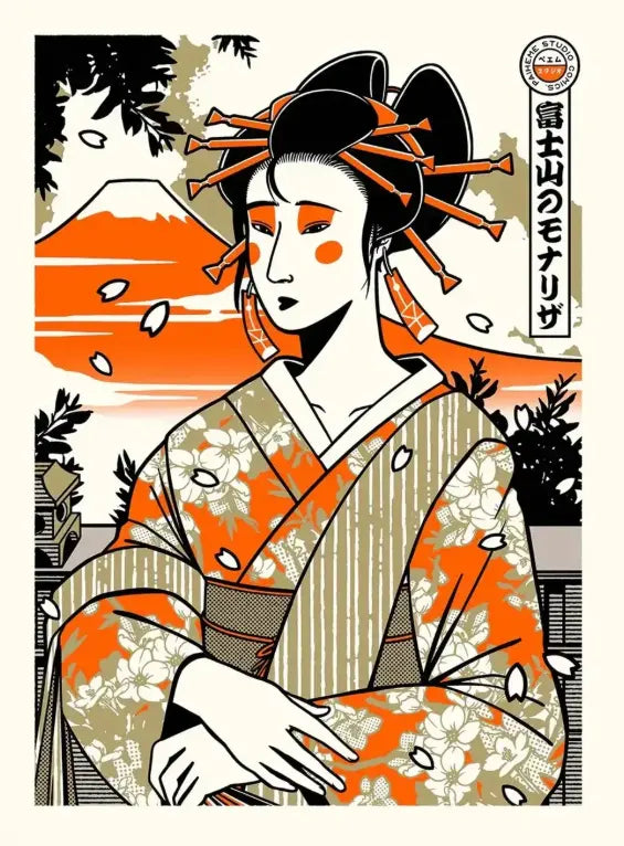 Poster - Mona Lisa als Geisha