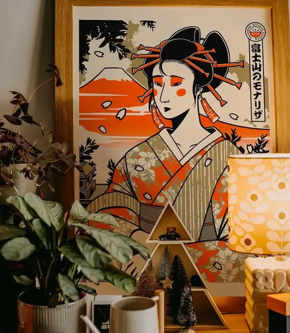 Poster - Mona Lisa als Geisha