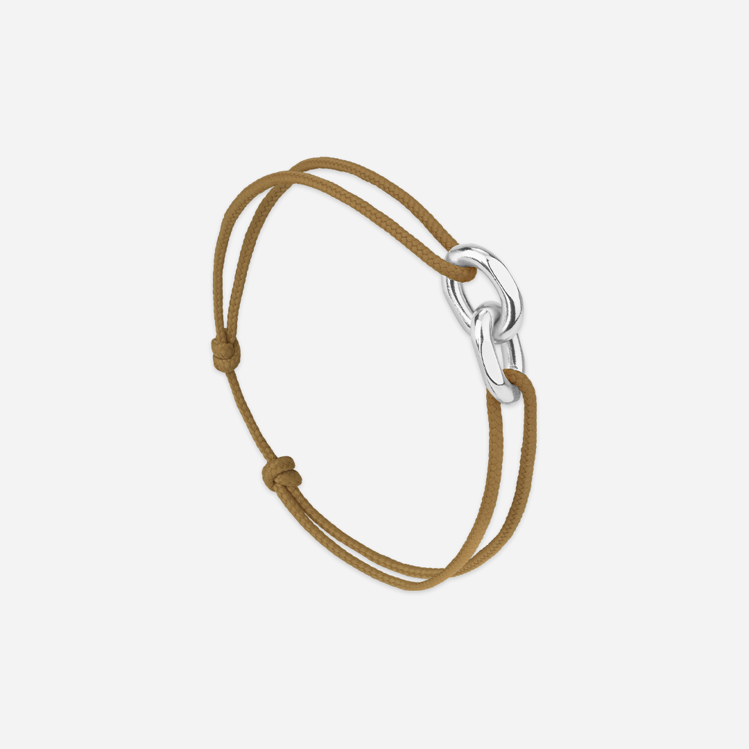 Union Armband - Boedapest Taupe/Zilver