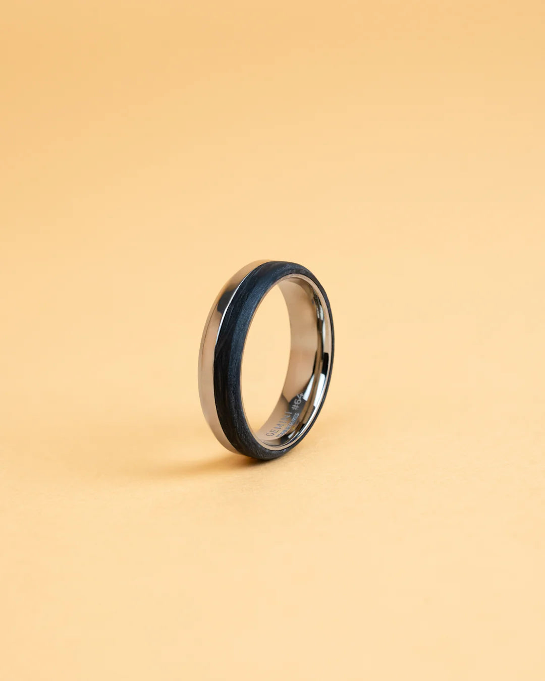 Bague Astrum Titane & Carbone Argent