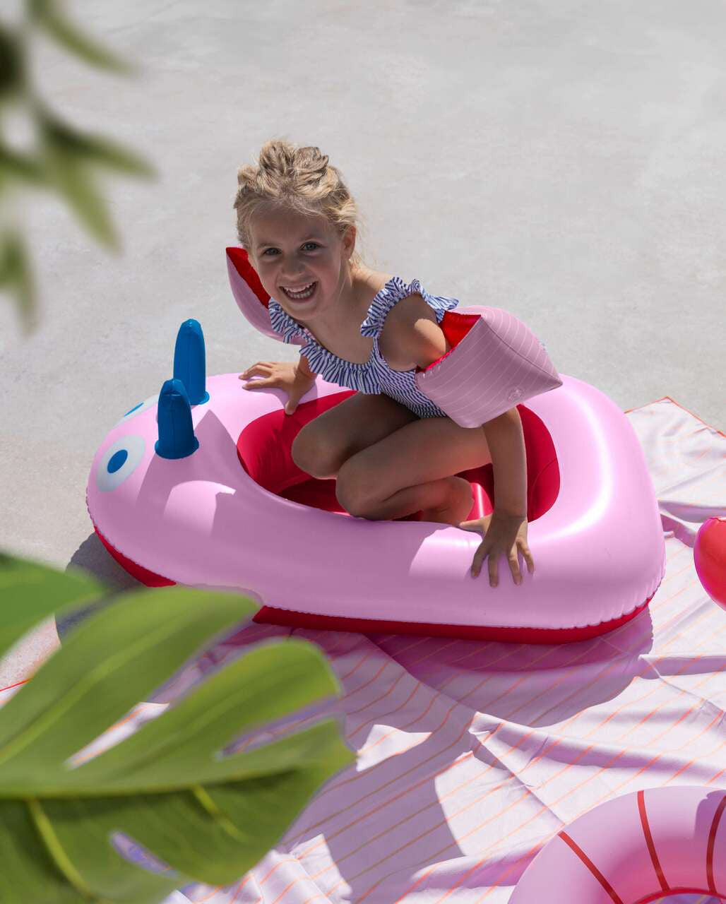 Bateau gonflable - Rouge cerise
