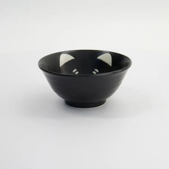 Kawaii Black Cat Neko Bowl - 500 ml