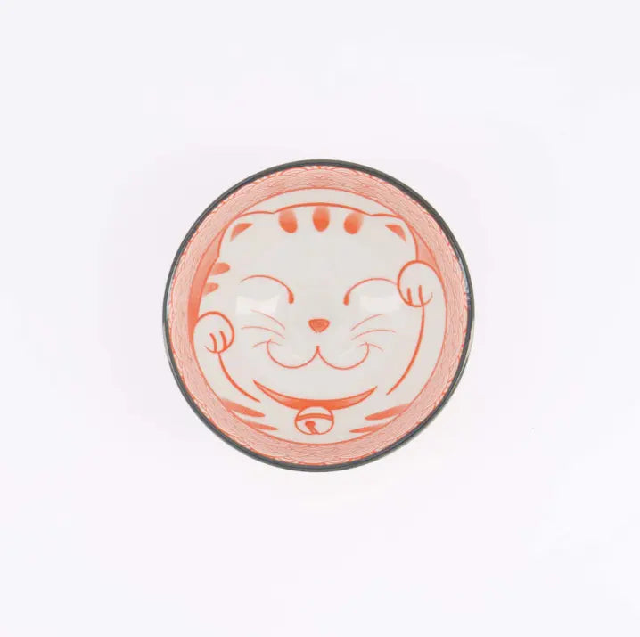 Kawaii Lucky Cat Neko Rode Rijstkom