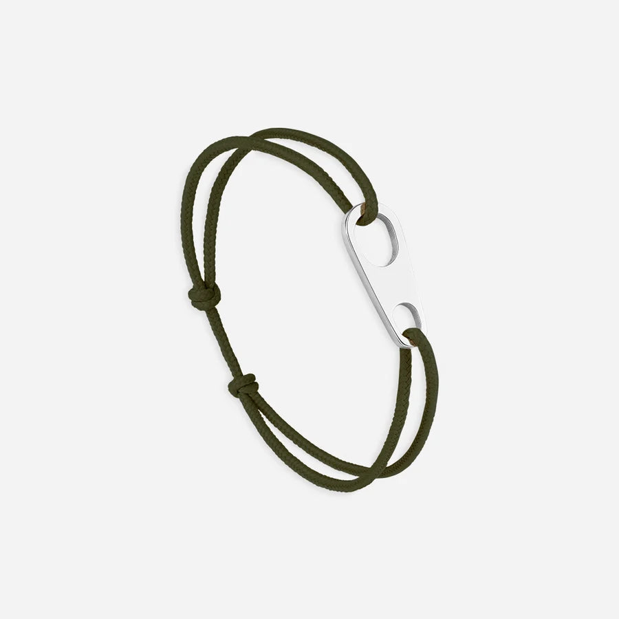 Bracelet Caps Entia - Khaki -silver