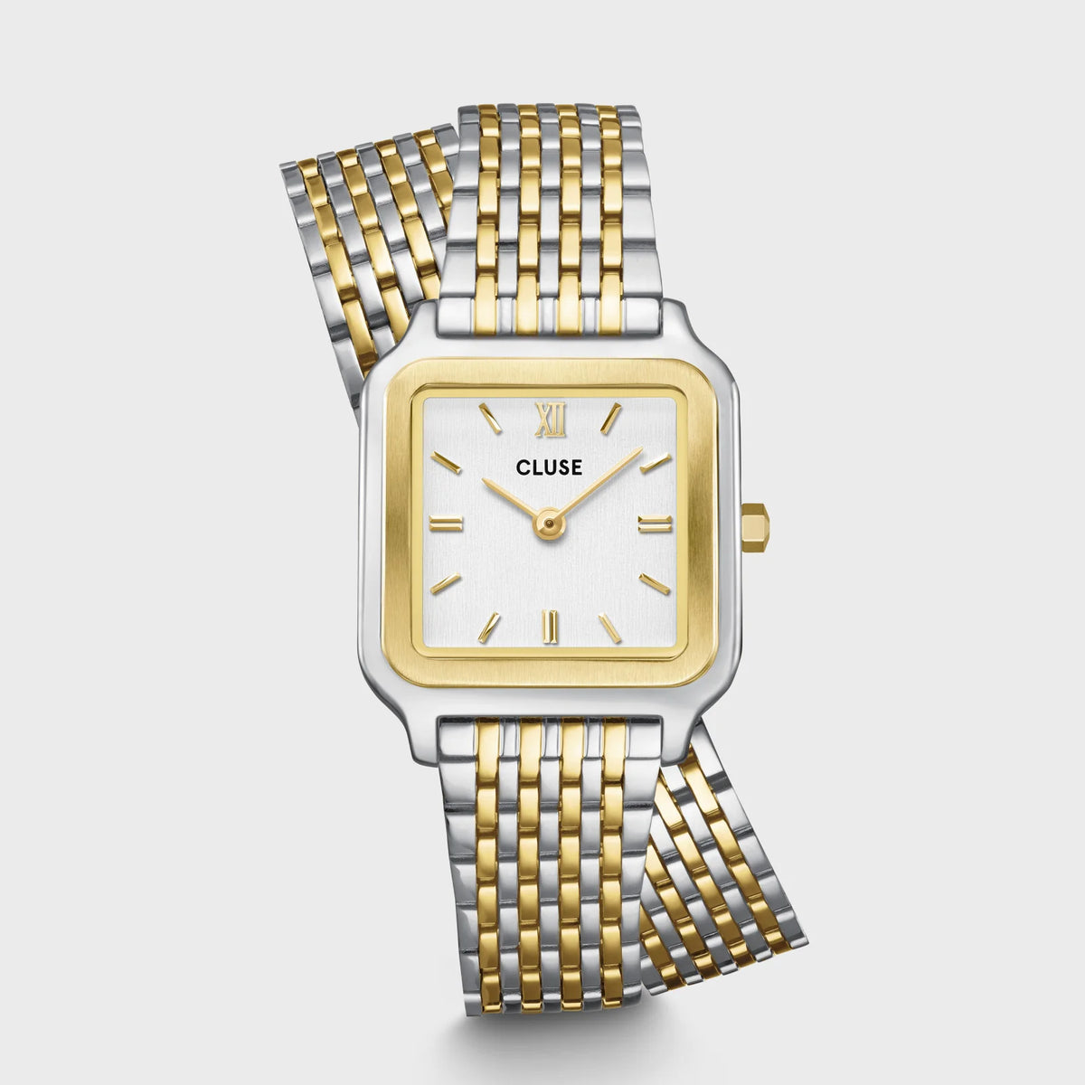 Montre Gracieuse Petite double Steel -  White - Two-Tone
