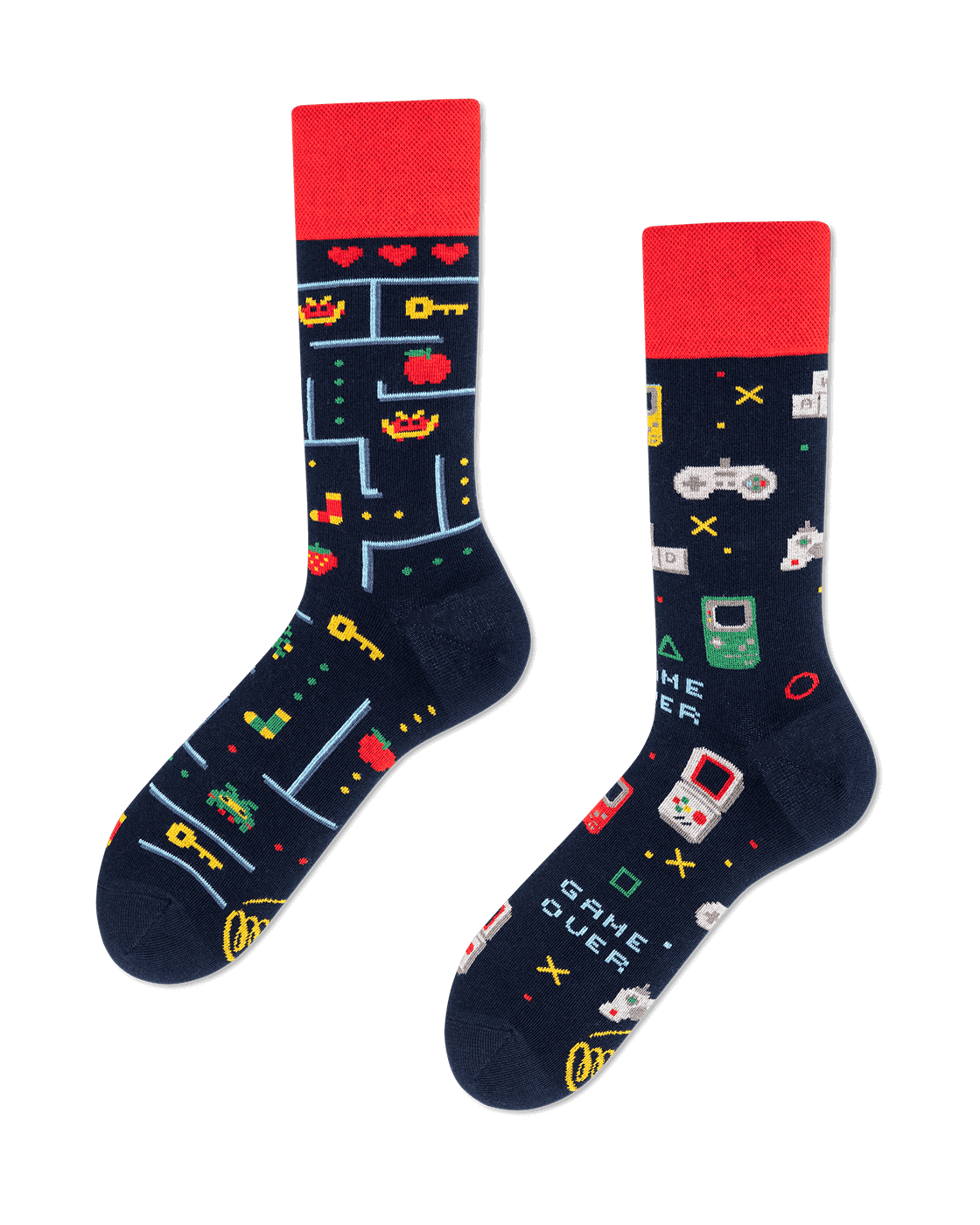 Game Over Mismatched Socks