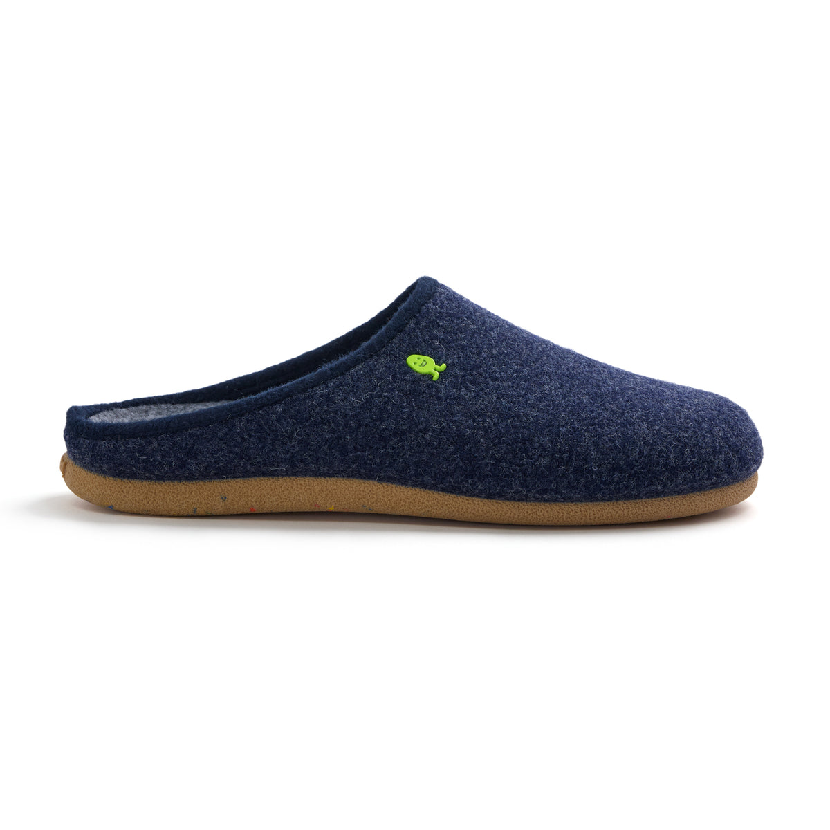 Pantoufle Mule Feutrine Navy