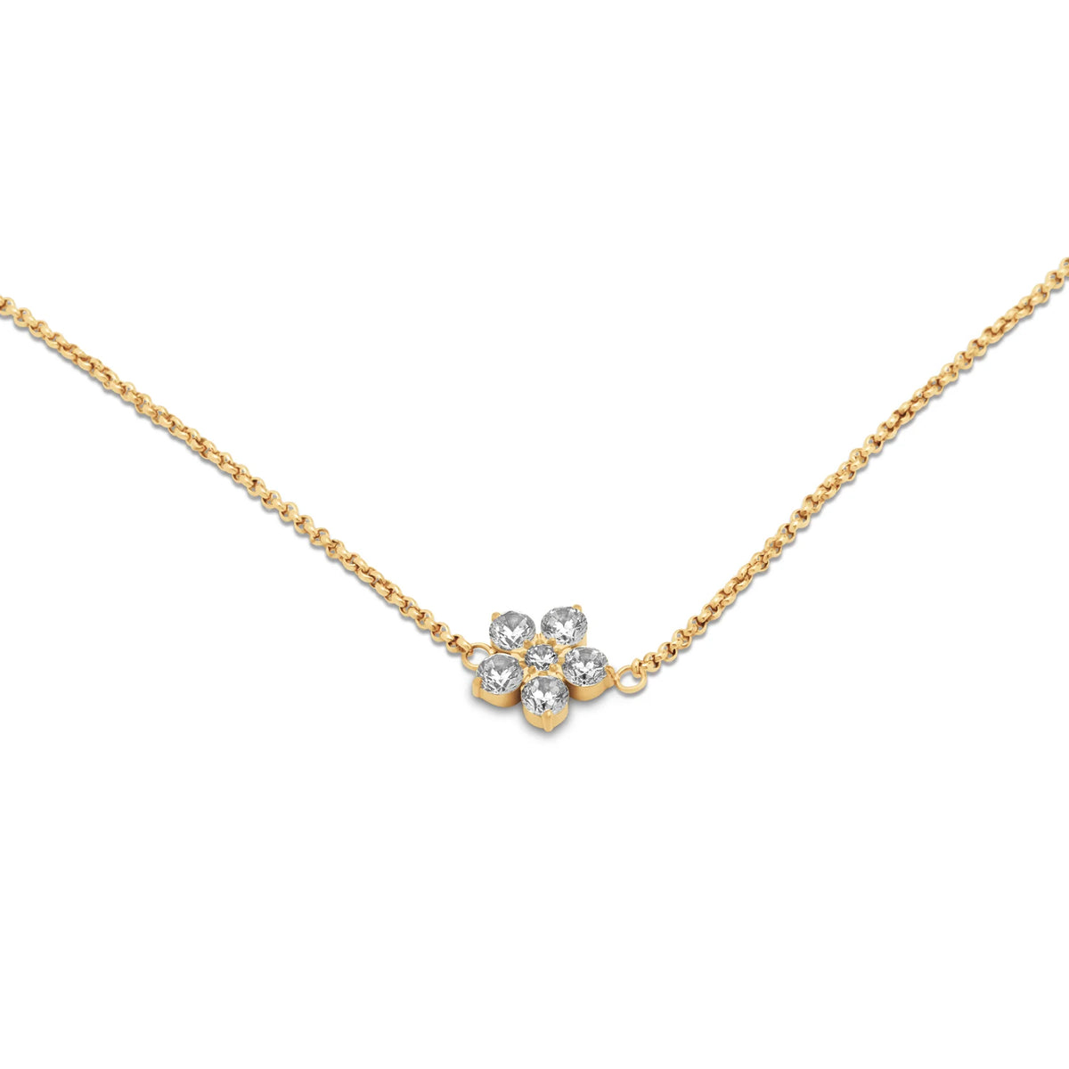 Collier Ana doré - crystal