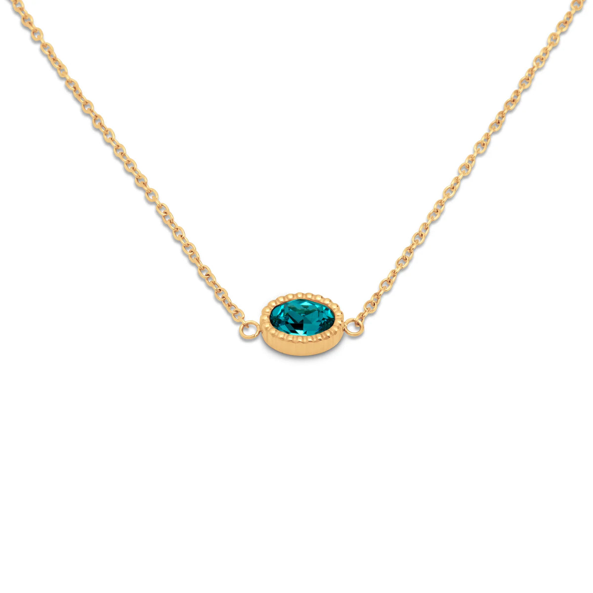 Collier Auree Doré - turquoise