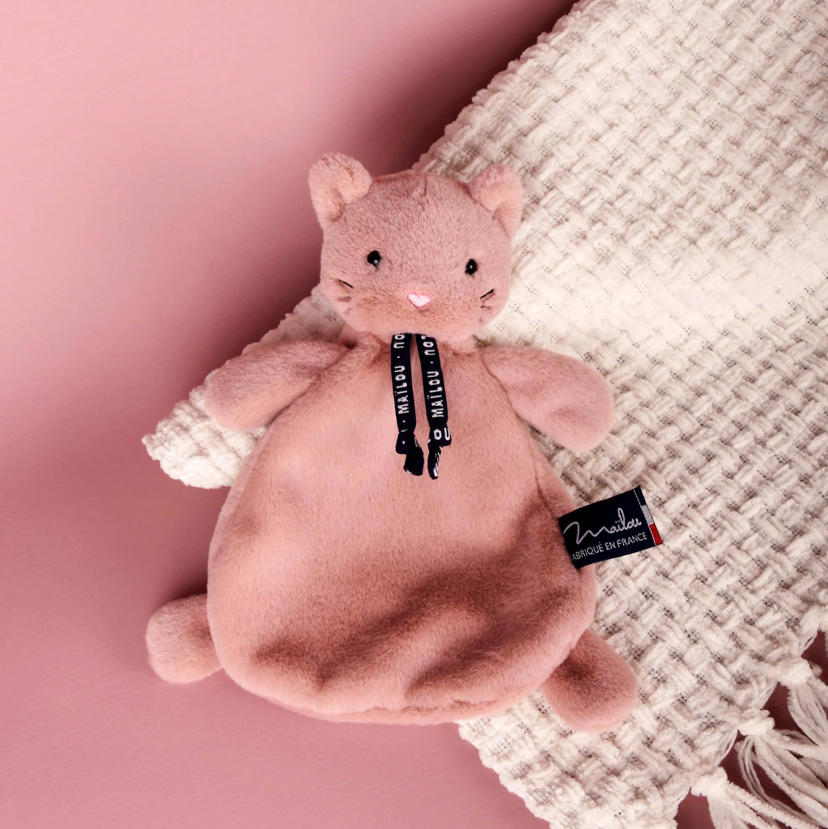 Doudou Chat DORLOTIN rosé