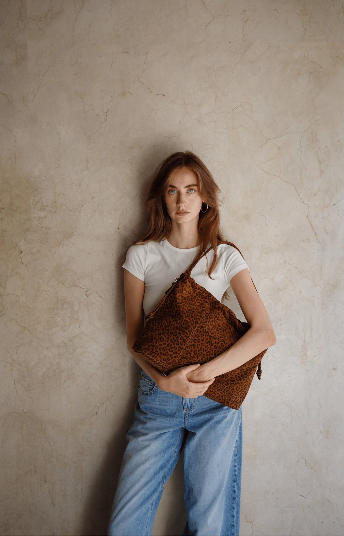 Sac Elliot Suede Leopard
