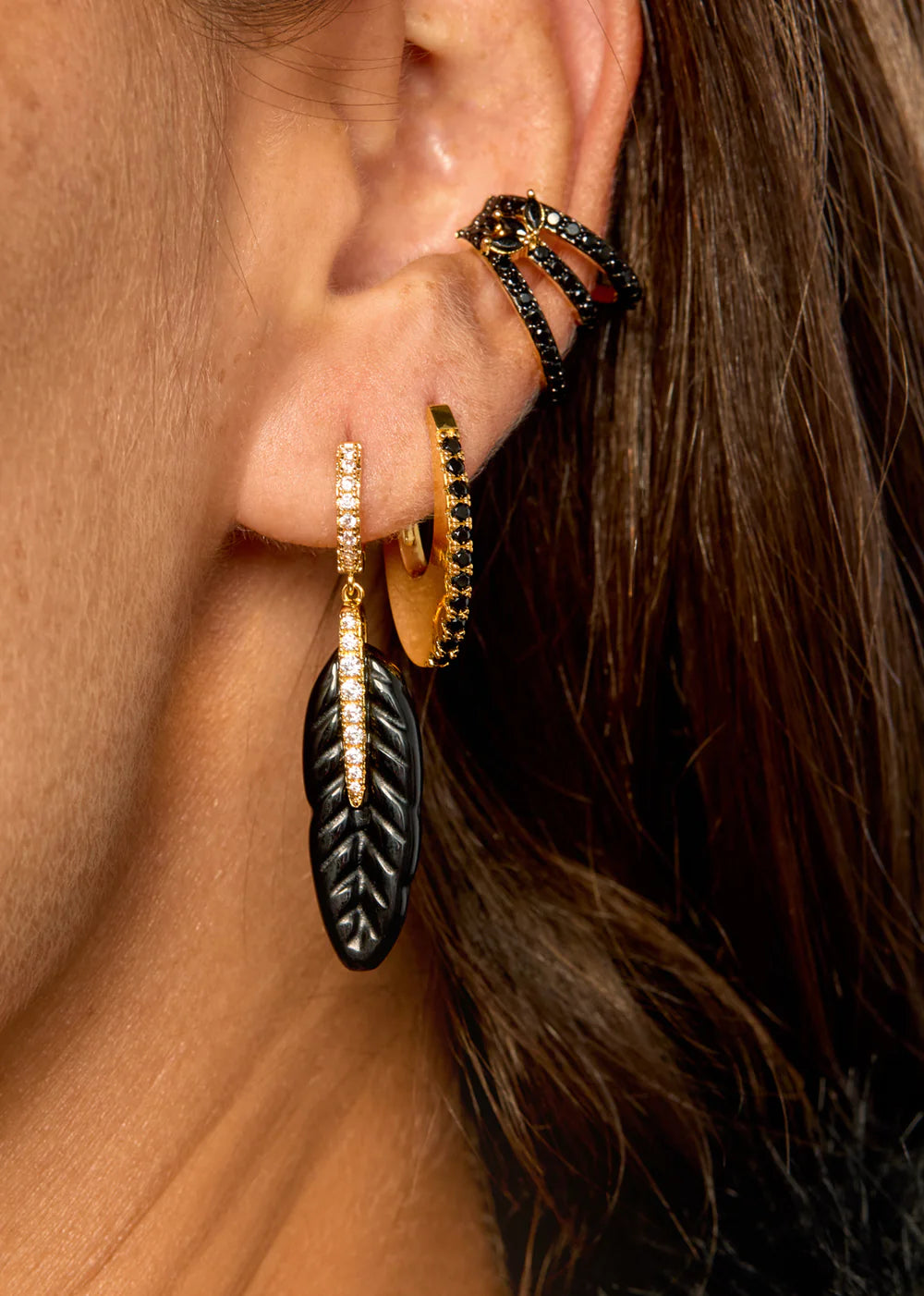 Neppe piercing zwarte Malia
