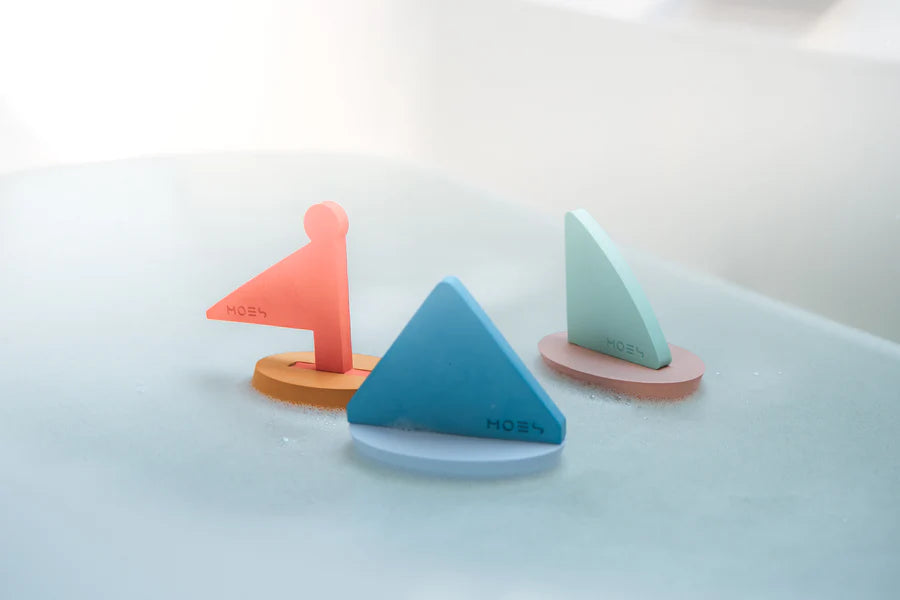 3 floating boats