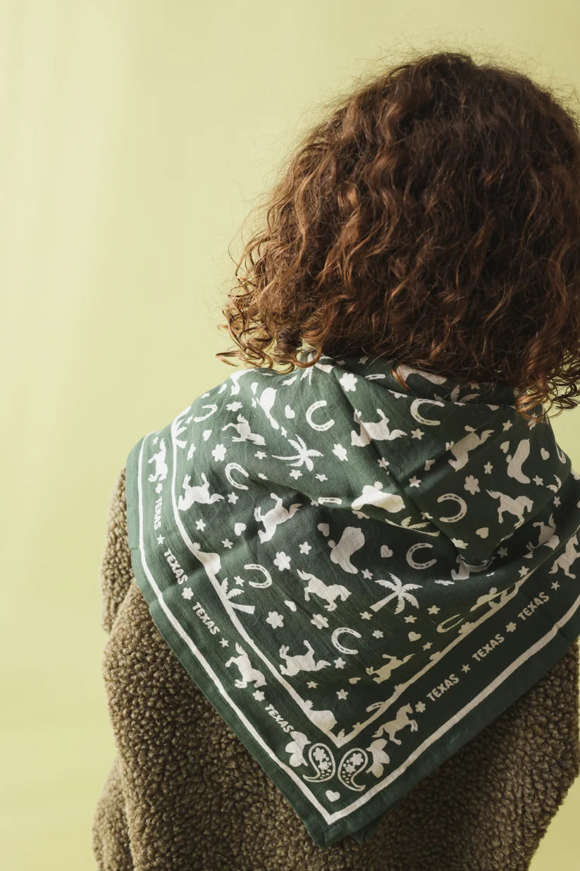 Green Cowboy Bandana