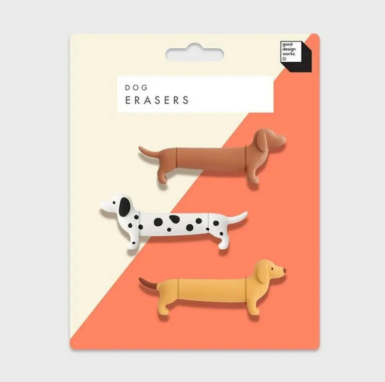 Gommes en forme de chiens
