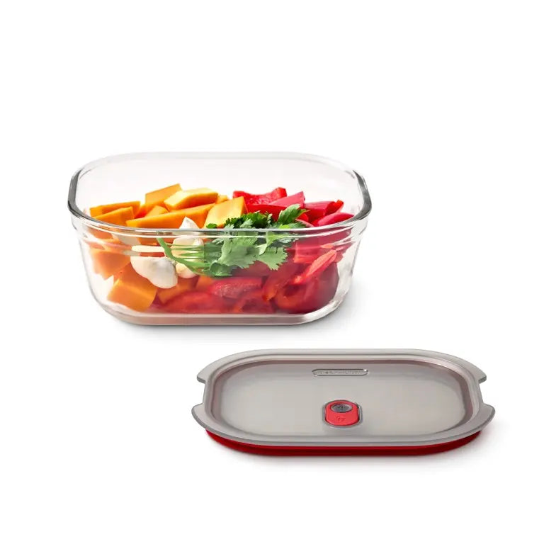 Récipients alimentaires en verre empilables et emboîtables