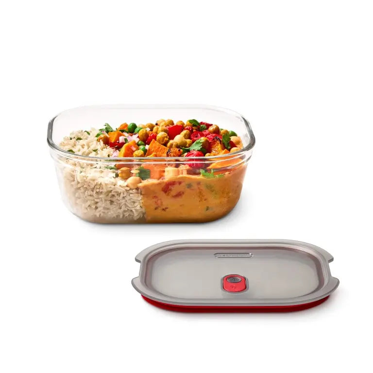 Récipients alimentaires en verre empilables et emboîtables