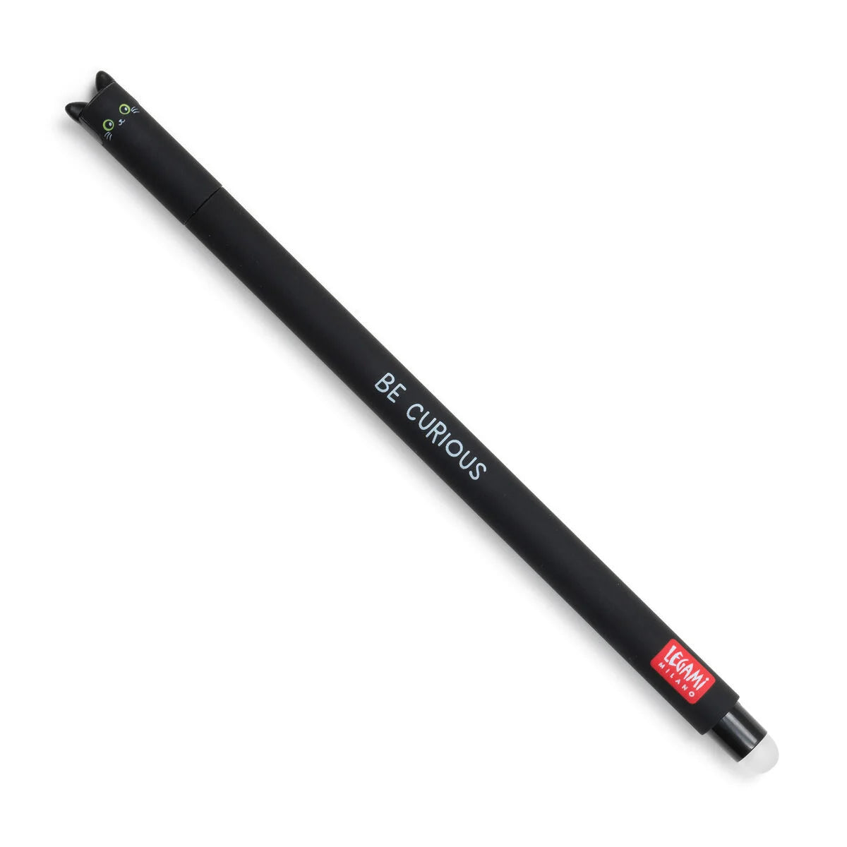 Stylo effaçable Legami Noir - Chat