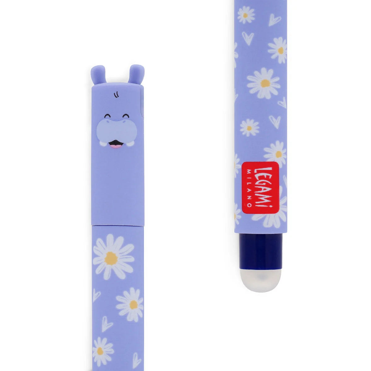 Stylo effaçable Legami Bleu - Hippo