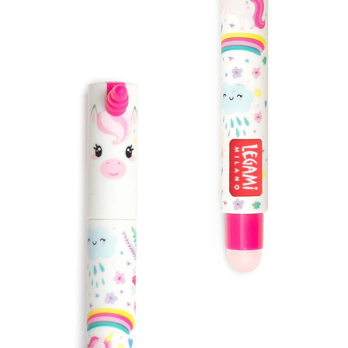 Stylo effaçable Legami Rose - Licorne