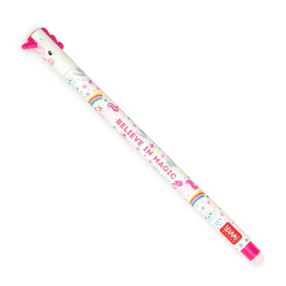 Stylo effaçable Legami Rose - Licorne