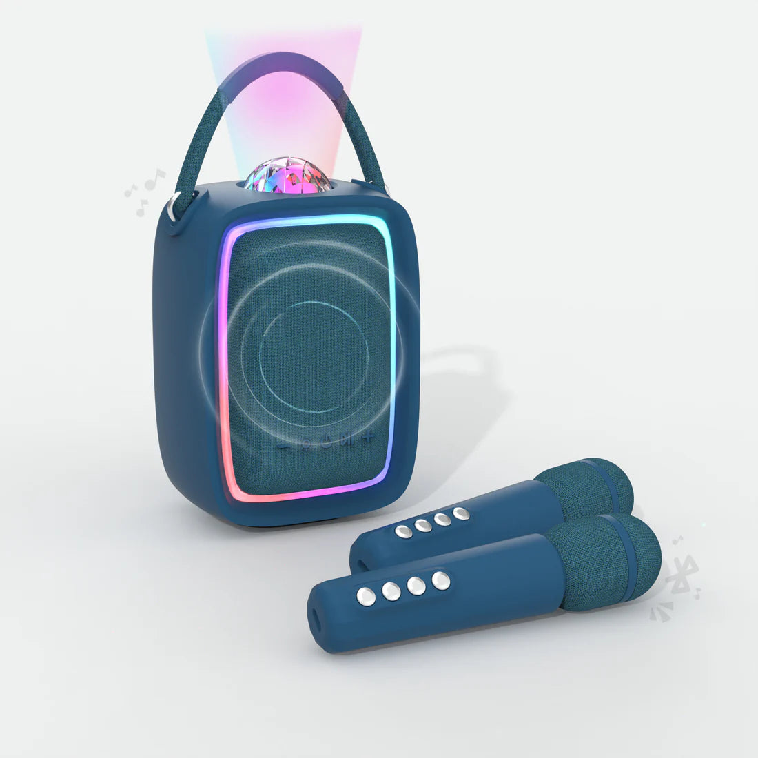 Karaoké Singy Party Speaker lumineux et Micro - Navy Blue