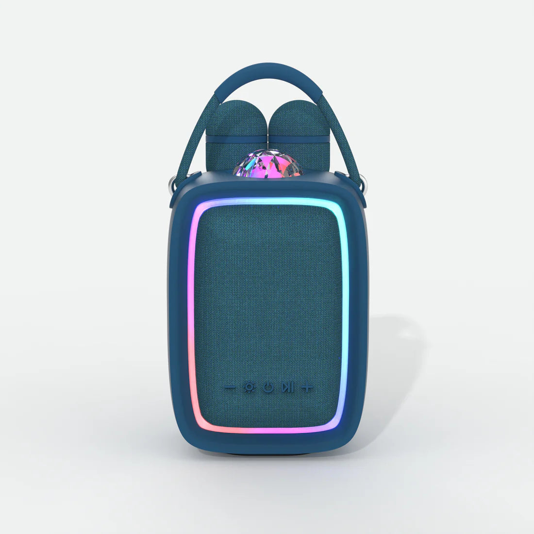 Karaoké Singy Party Speaker lumineux et Micro - Navy Blue