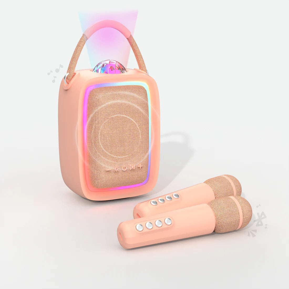 Karaoké Singy Party Speaker lumineux et Micro - Pink