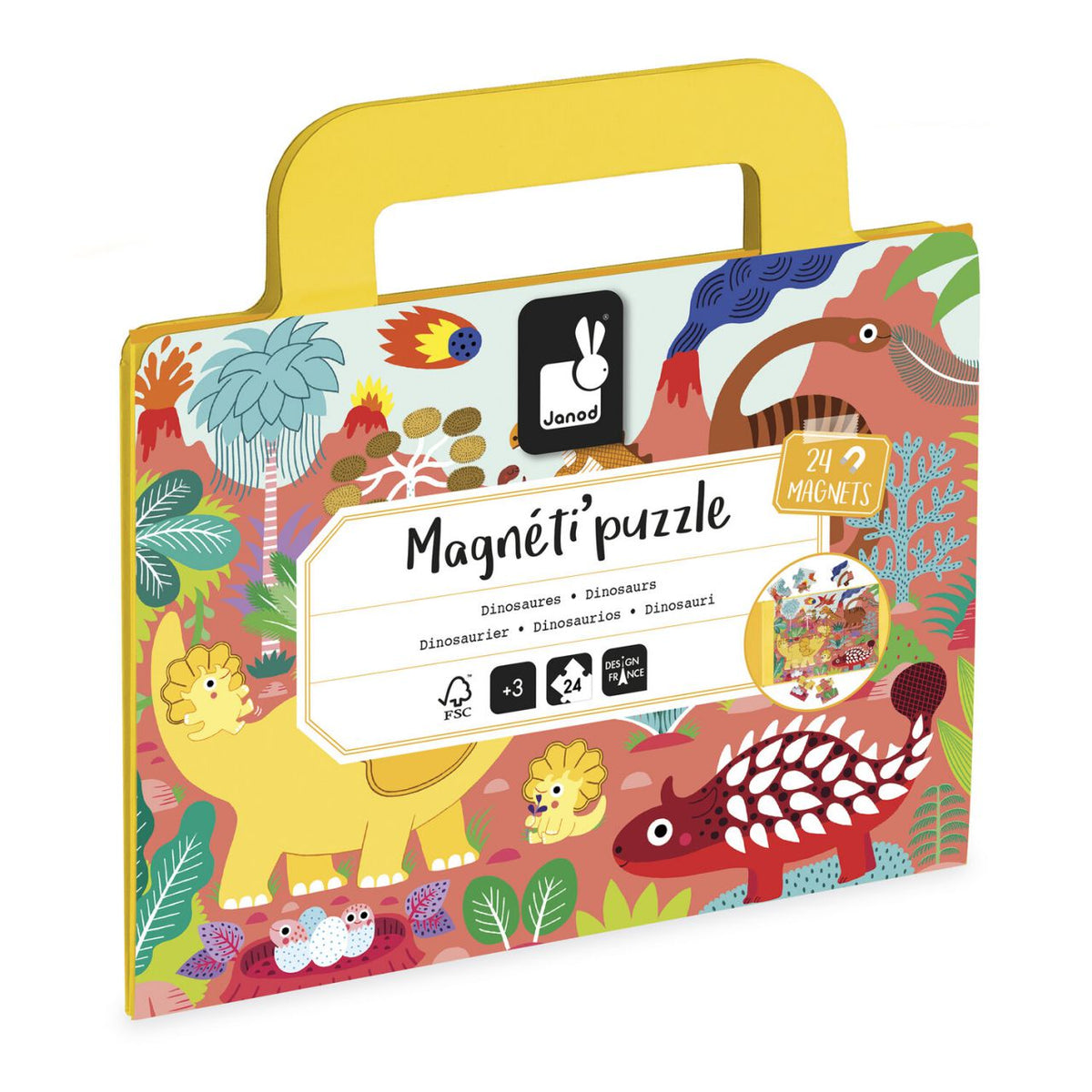Magneti'puzzles - Dino 24 pcs