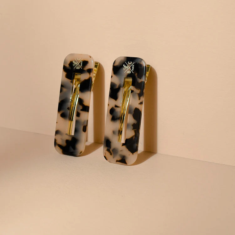 Lot de 2 barettes écaille