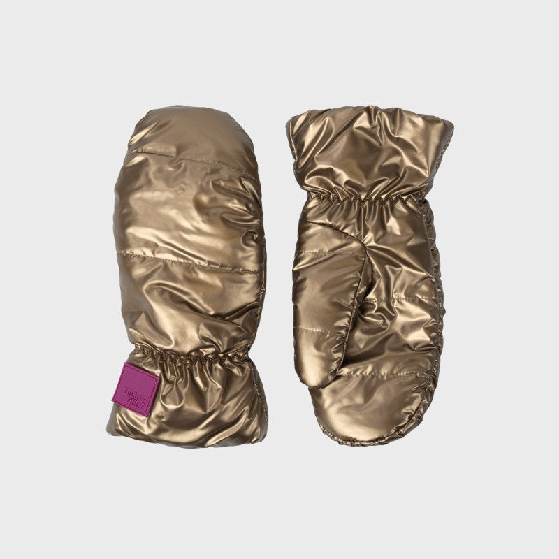 Gevoerde metallic wanten - Goud