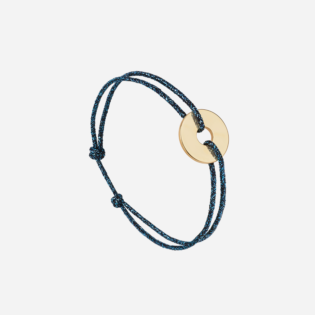 Bracelet Cible - Buisson Bleu Nuit/Or