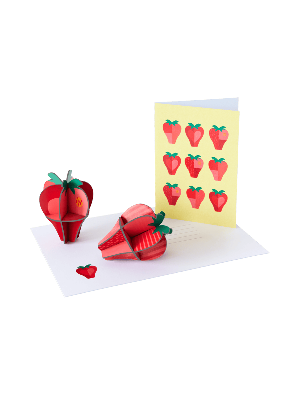 Pop out cards - Fraises