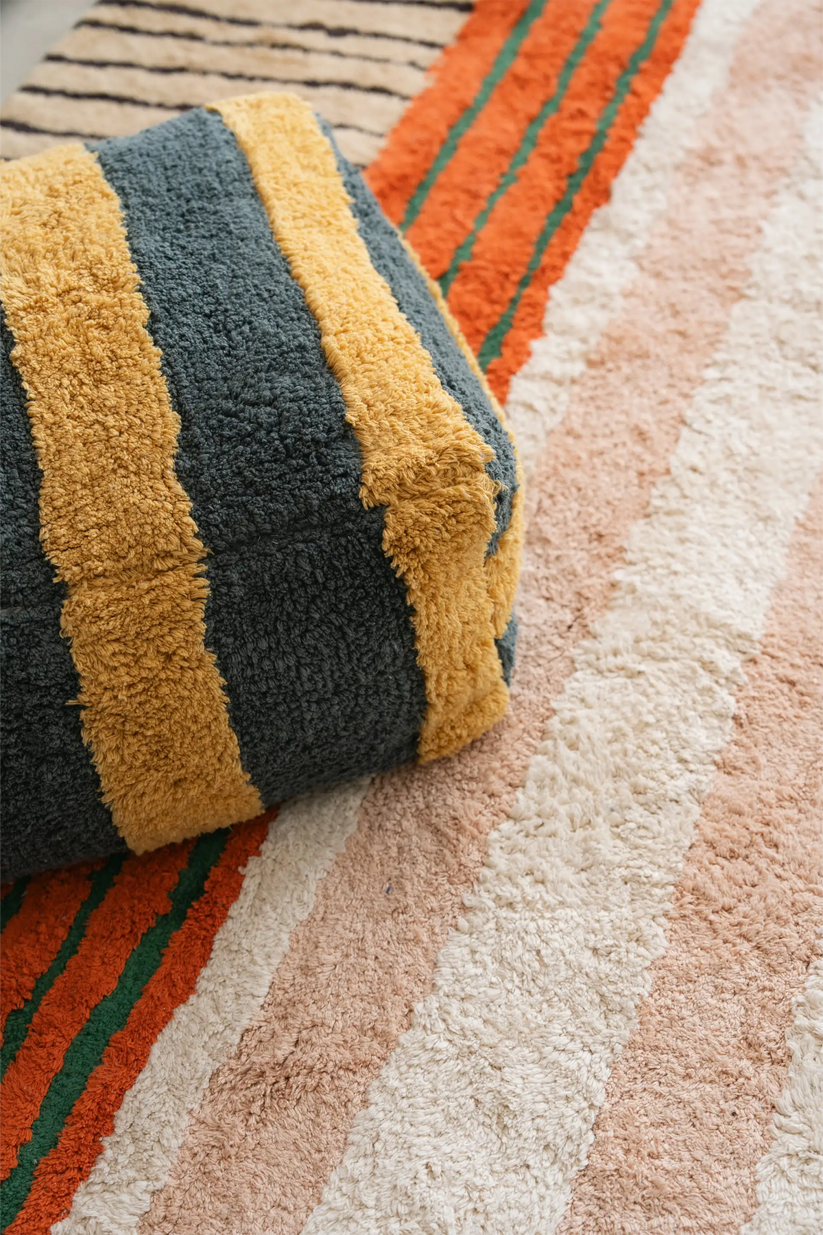 Pouf Rayé Terrazzo