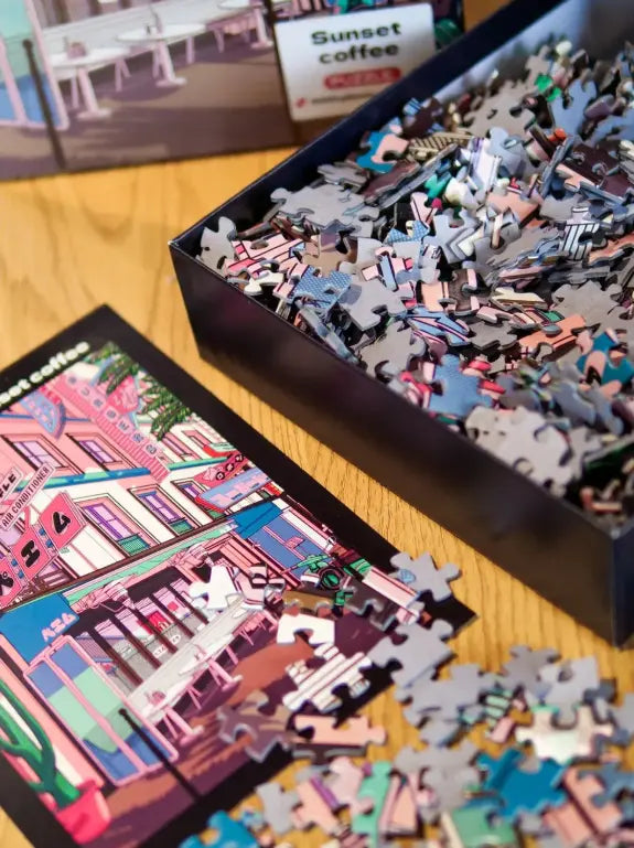 Puzzel - Zonsondergangkoffie