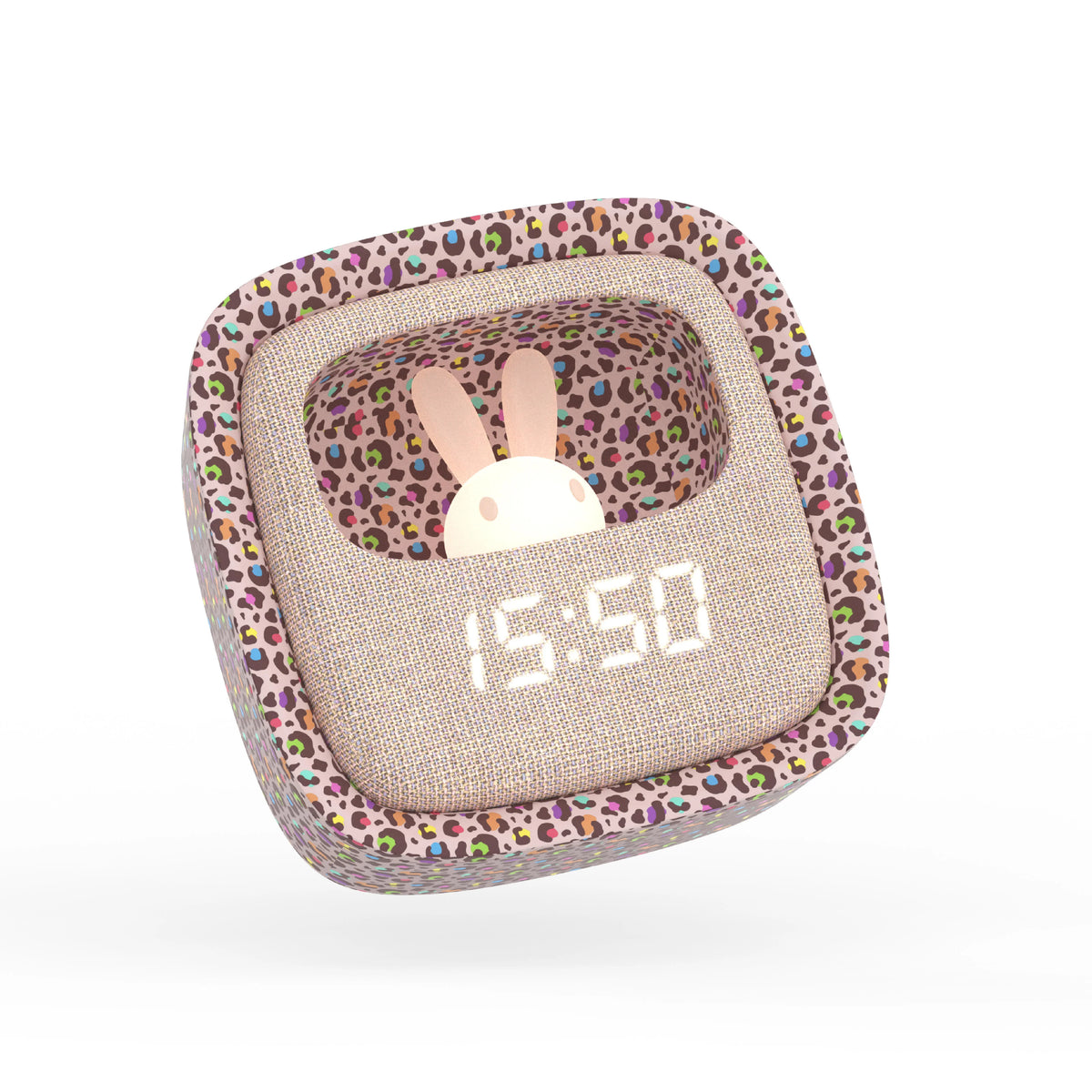 Réveil et Veilleuse Billy Clock Léopard Rainbow