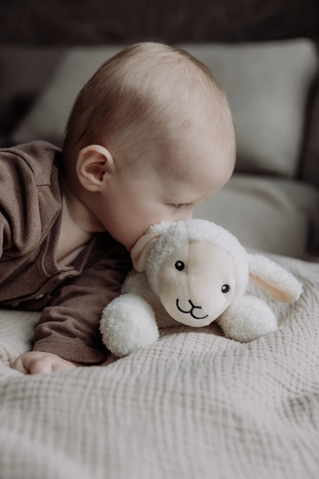 Peluche musicale - Mouton Rosie Beige