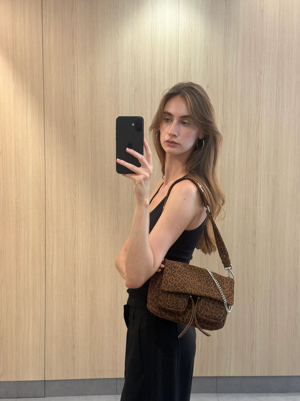 Sac Maxke Suede Leopard