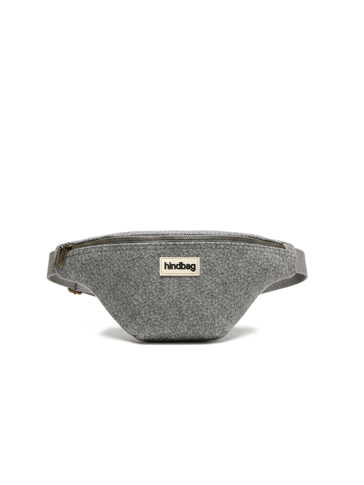 Olivia grey wool belt bag