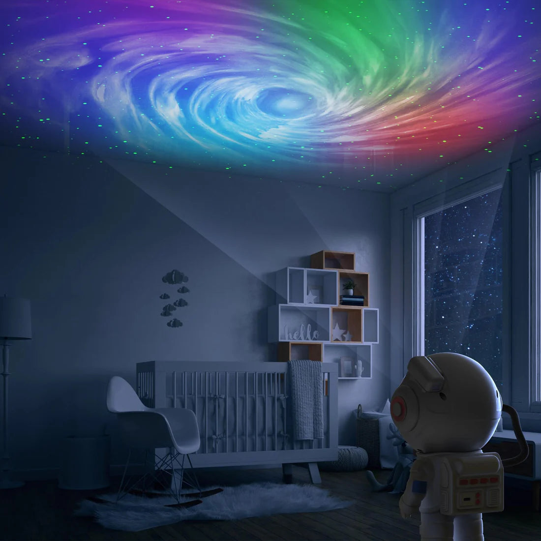 Lampe astronaute avec projection de voie lactée - Stellar Light