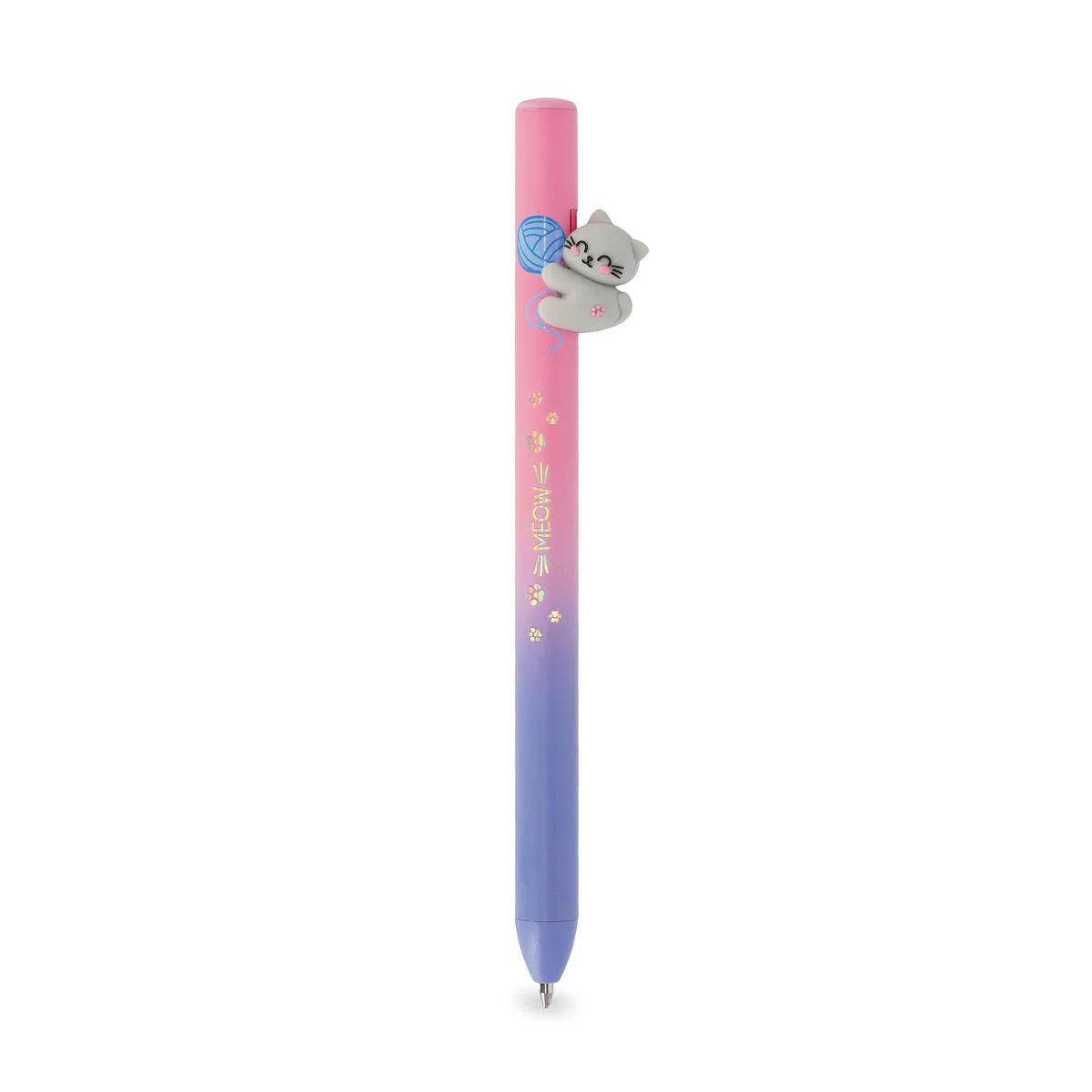Kitty Retractable Ballpoint Pen "Be Curious" - Free Hugs