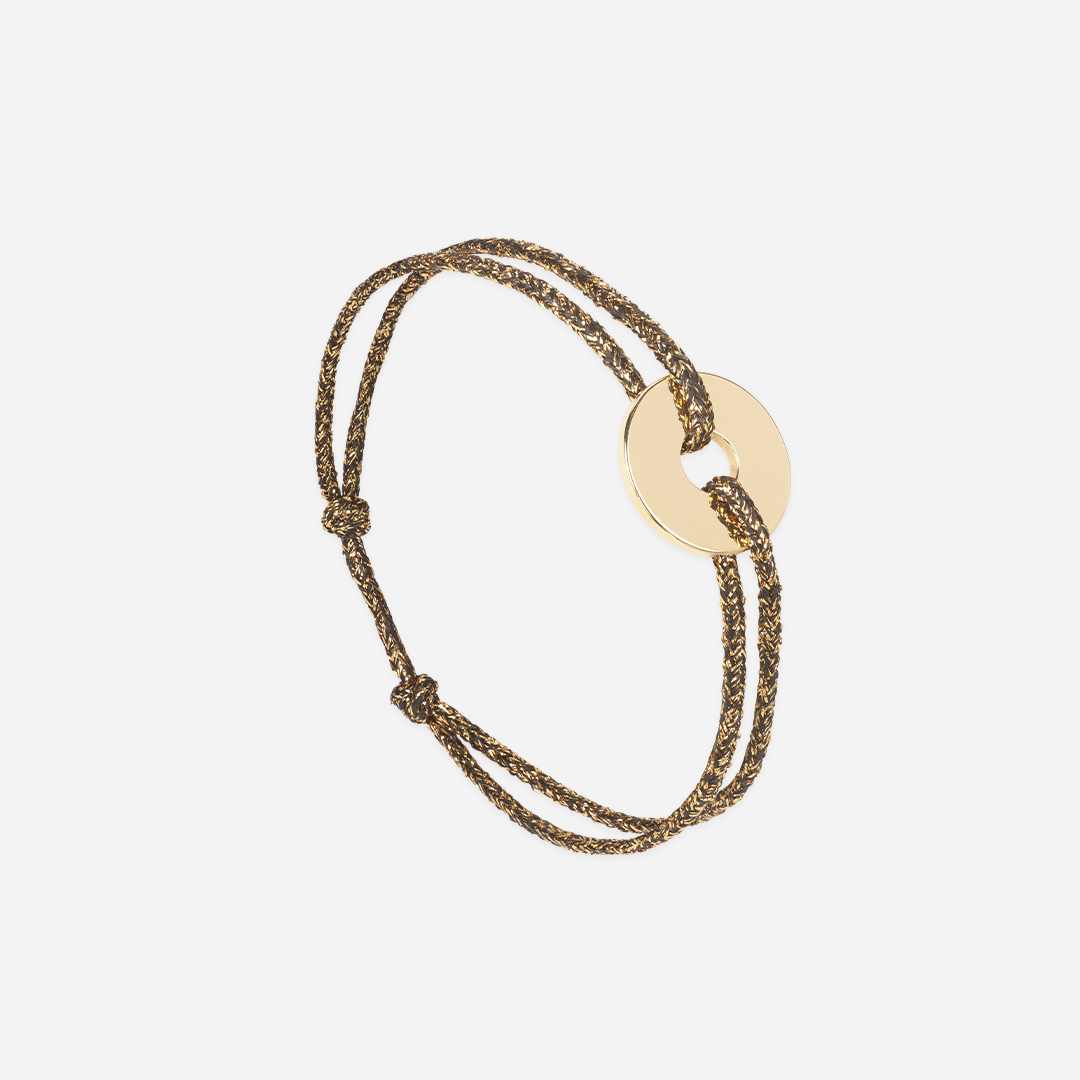 Bracelet Cible - Tamis Or Noir/Or
