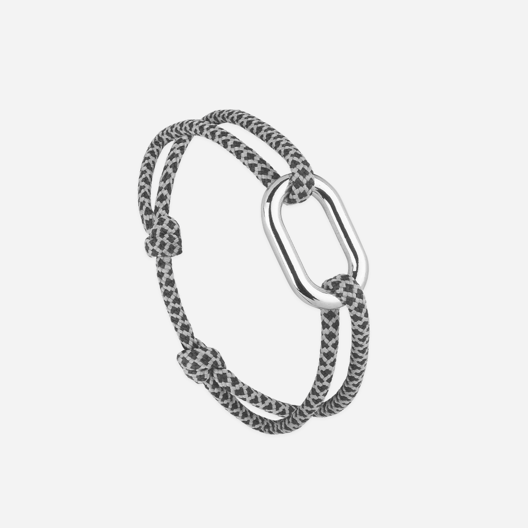 Maillon Bracelet - Damien Grey/Black Canvas