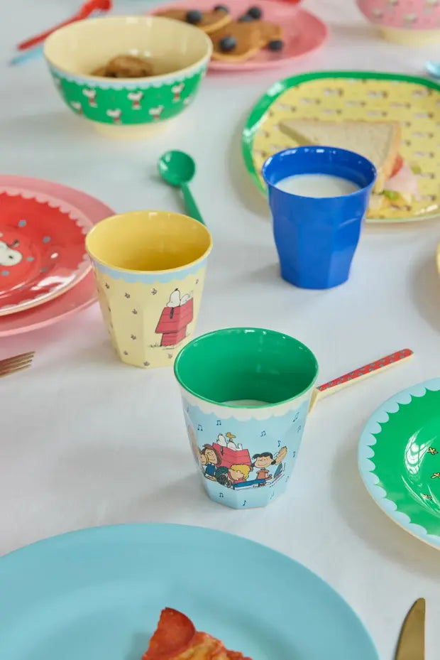 Gobelet en mélamine Snoopy bleue